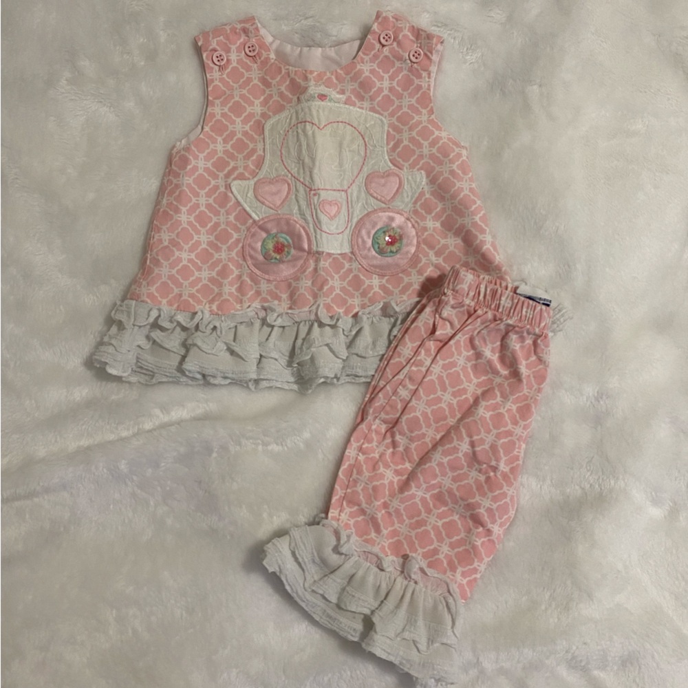 Ruffled Princess Appliqué Set